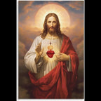Pôster em Tela – Sagrado Coração de Jesus