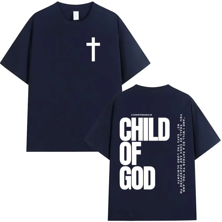 Camisola Unissex Cristã com Estampa Inspiradora “Child of God”
