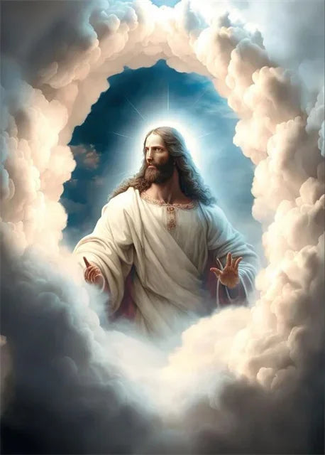 Pôster em Tela – Jesus Cristo em Aquarela