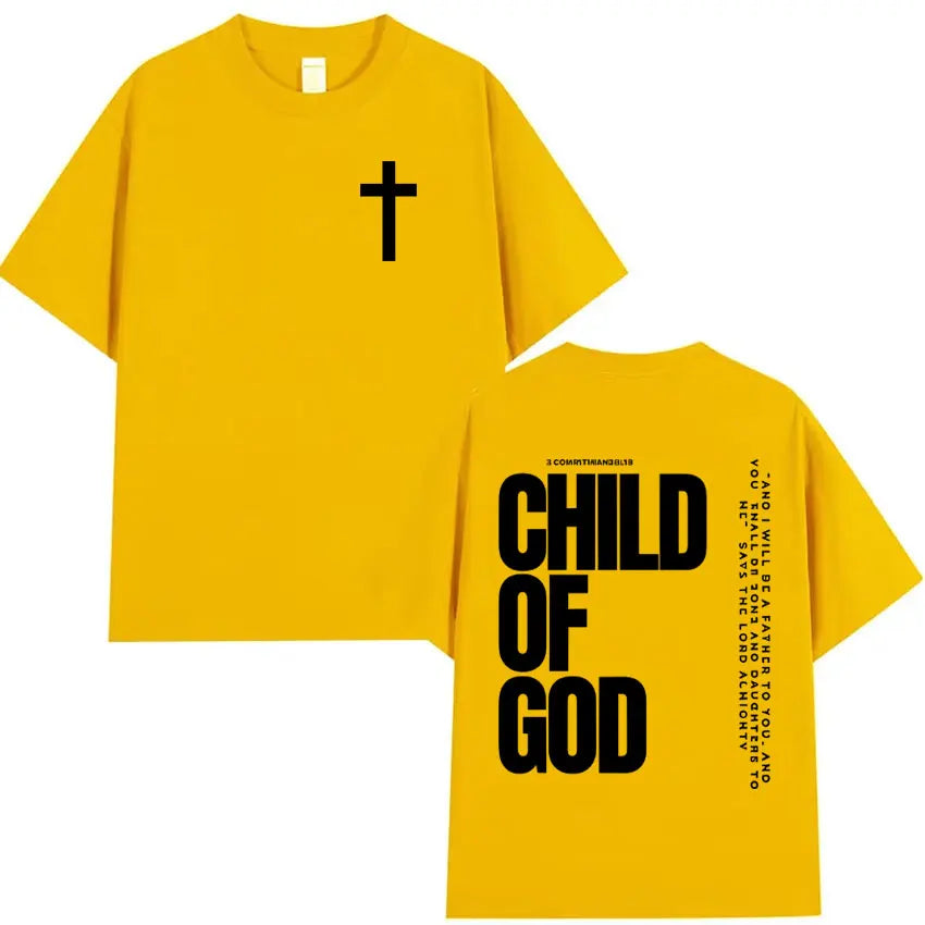 Camisola Unissex Cristã com Estampa Inspiradora “Child of God”