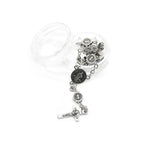 Pulseira Terço de São Bento em Metal Retrô com Crucifixo