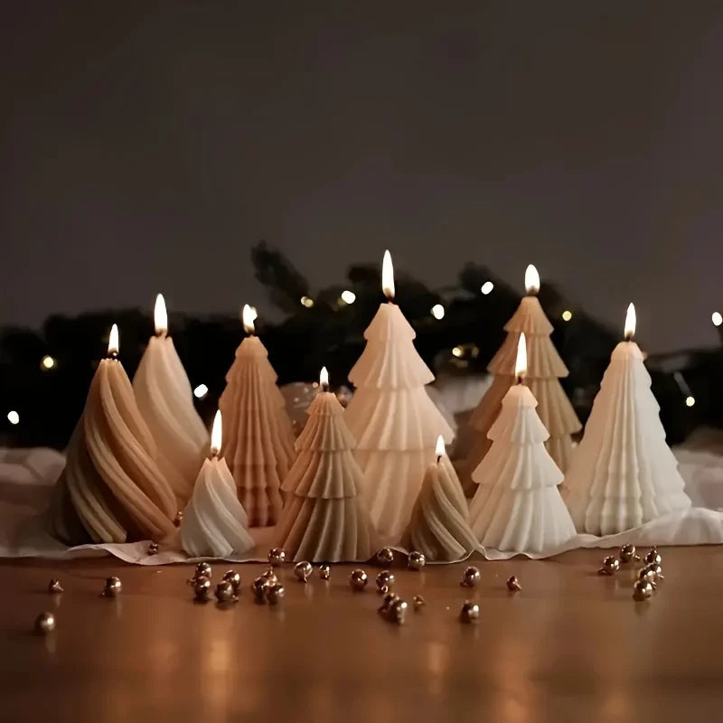 Molde de Silicone para Velas de Árvore de Natal