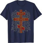 Camisola Masculina Jesus Cristo com Cruz Ortodoxa Sérvia