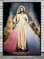 Pôster em Tela – Jesus Cristo da Divina Misericórdia