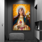 Poster Clássico da Virgem Maria – Decoração Cristã