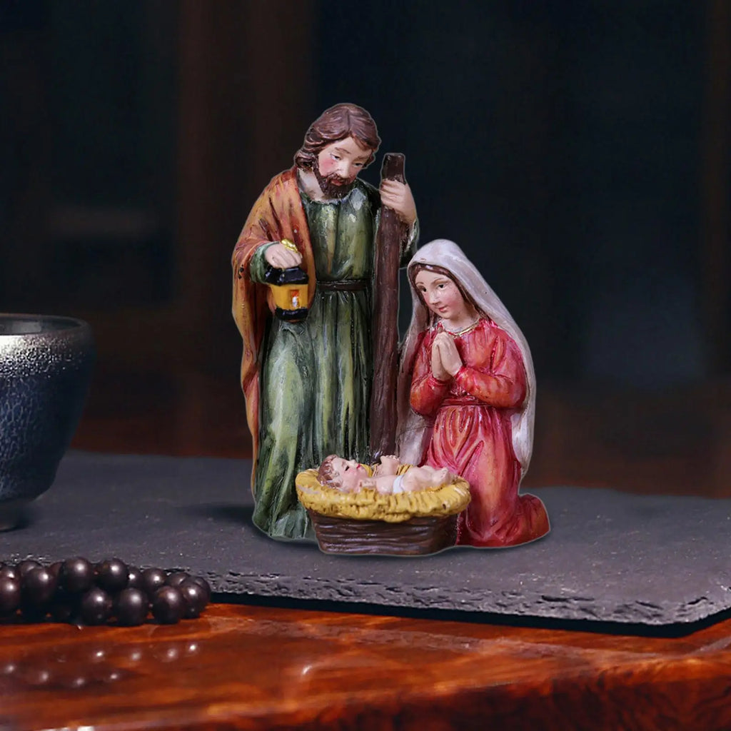Estátua de Nascimento de Jesus em Resina – Presépio de Natal