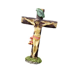 Jesus Crucifix Crosses Figurine Ornament Praying Religious Figurine Resin Jesus