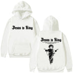 Jesus Is King Pattern Hoodie Christian Religion 2025 Autumn/Winter Men's Women's Fashion Gothic Rock Hip Hop Street Wear