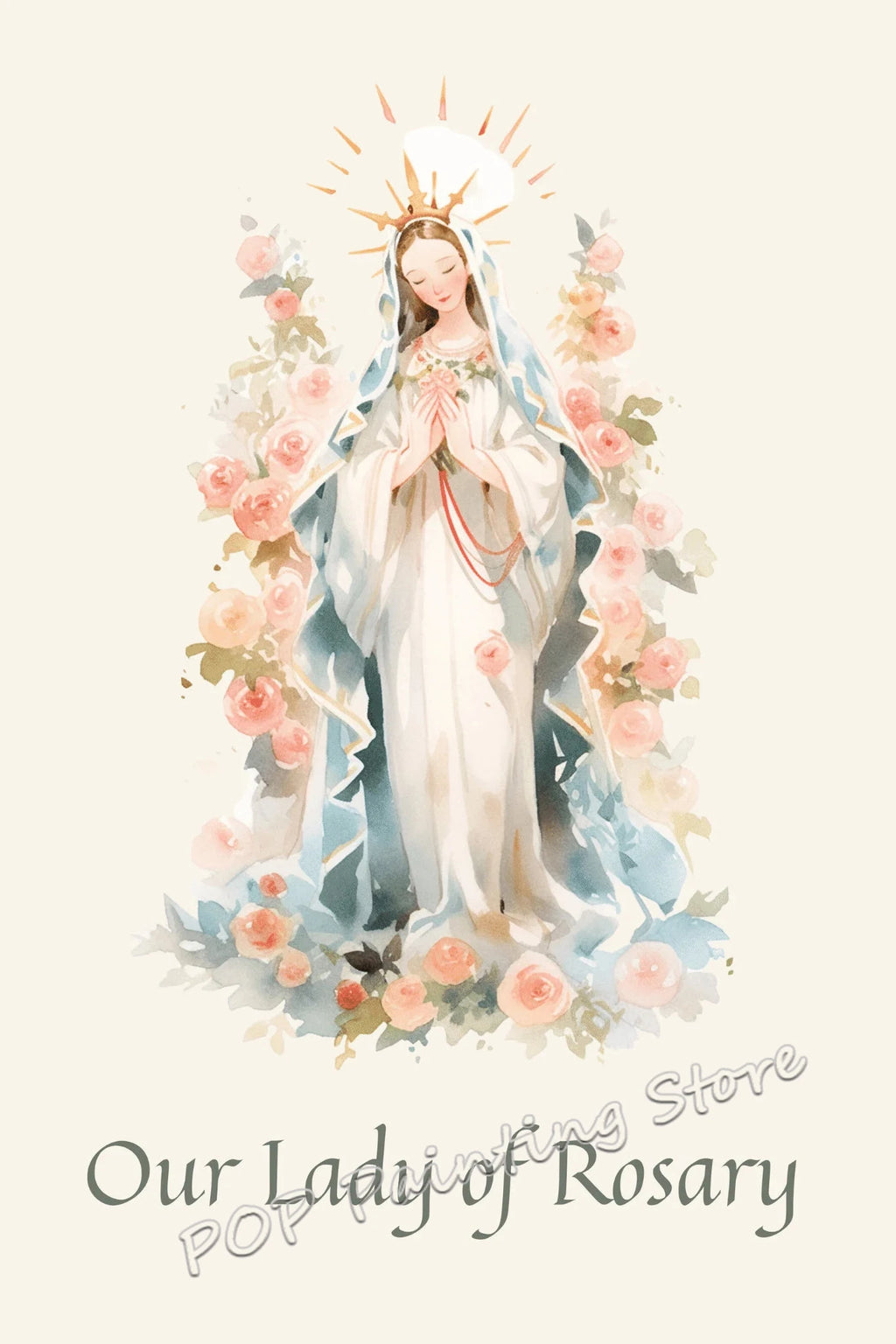 Poster Católico Tradicional Virgem Maria