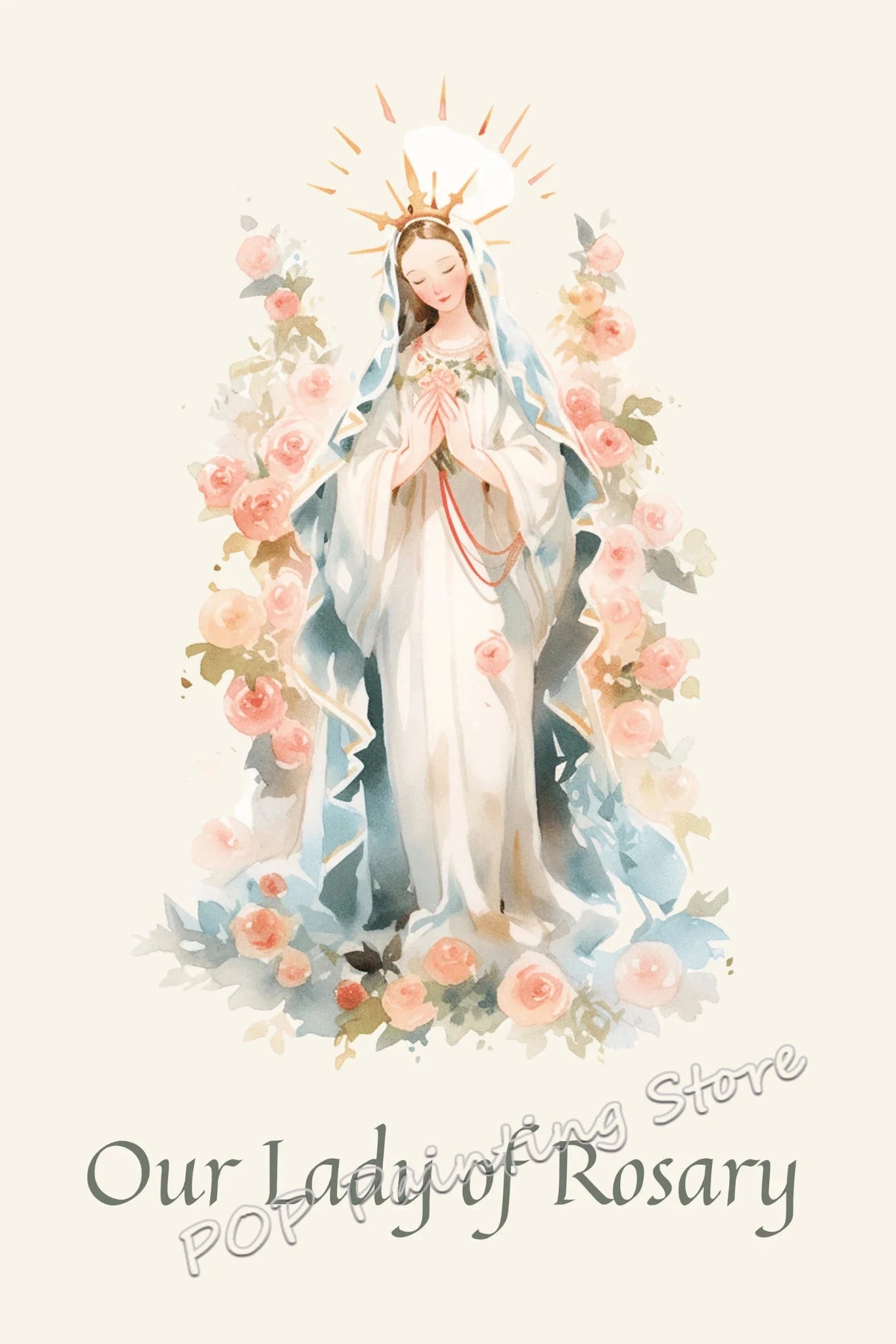 Poster Católico Tradicional Virgem Maria