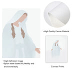 Quadro Decorativo Religioso – Virgem Maria e Jesus em Tela