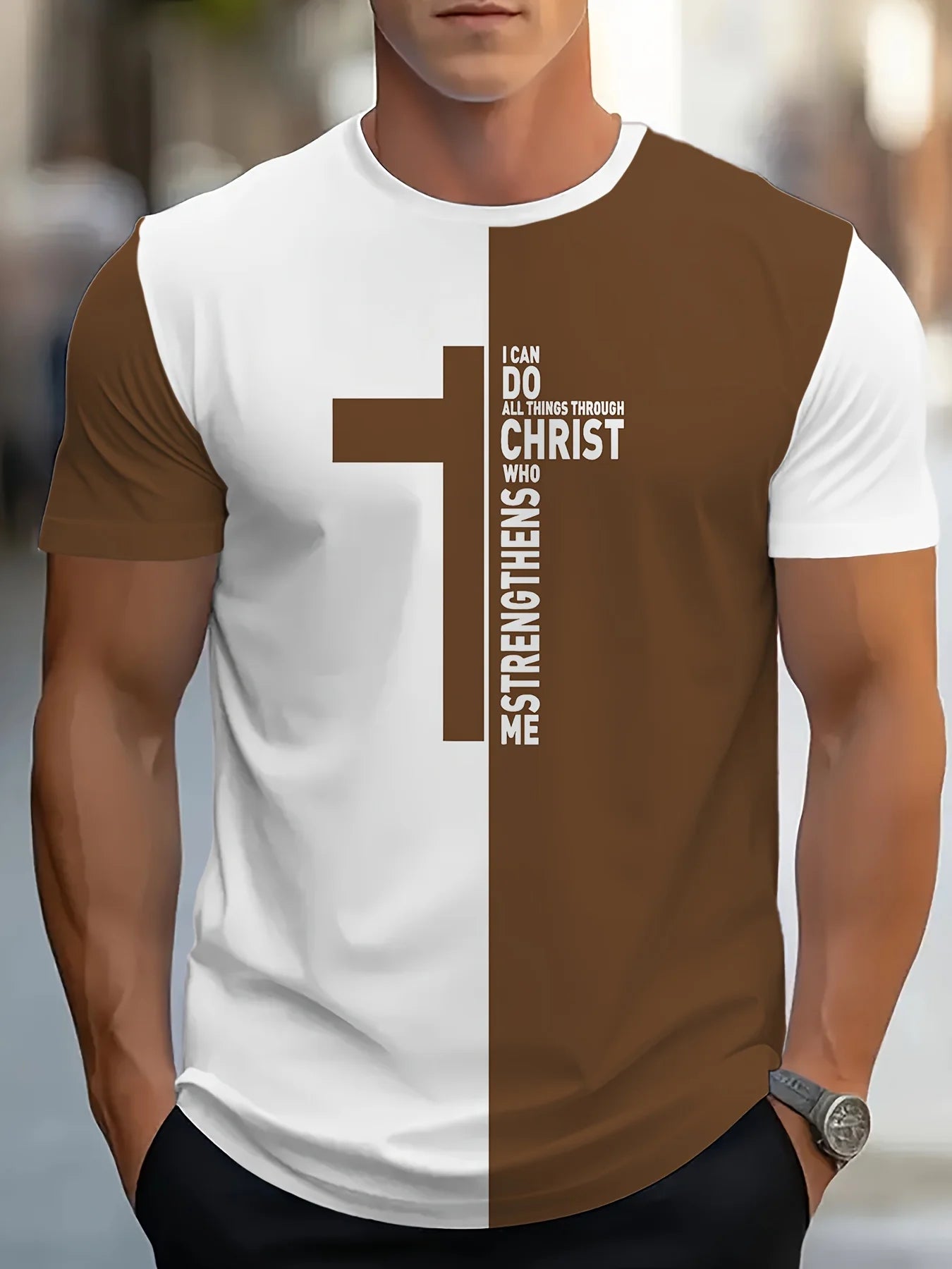 Camisola Masculina Cristã com Estampa da Bíblia