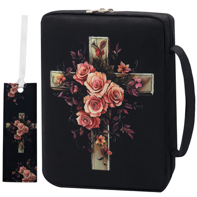 Capa Floral para Bíblia com Alça e Bolso