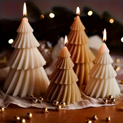Molde de Silicone para Velas de Árvore de Natal