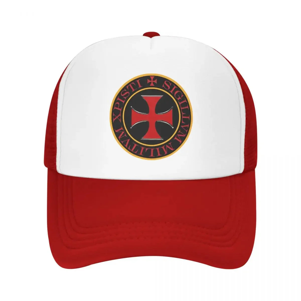 Boné Cruz Templária Cristã Ajustável