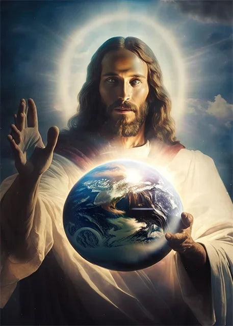 Pôster em Tela – Jesus Cristo em Aquarela