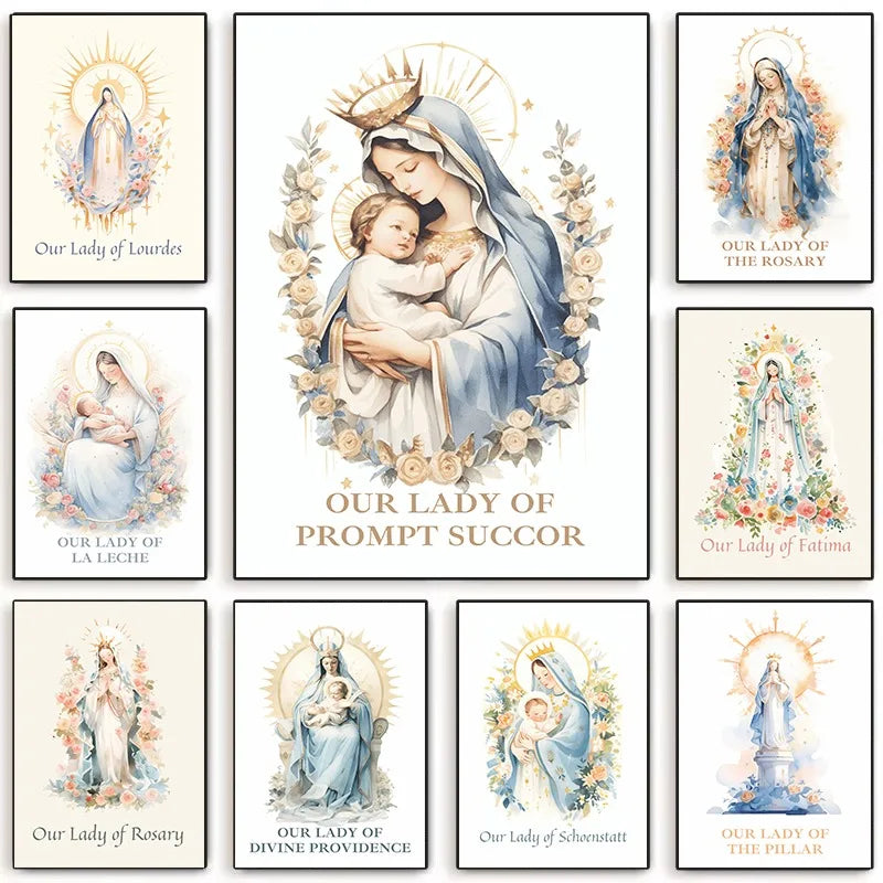 Poster Católico Tradicional Virgem Maria