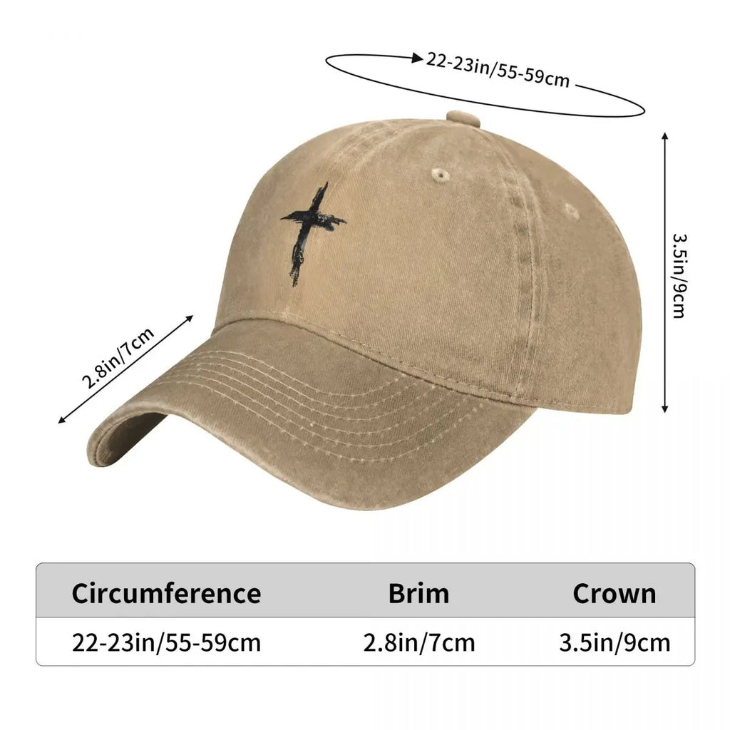 Boné Cristão Multicolor com Cruz – Unissex