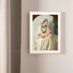 Pôster em Tela Virgem Maria – Arte Cristã Vintage